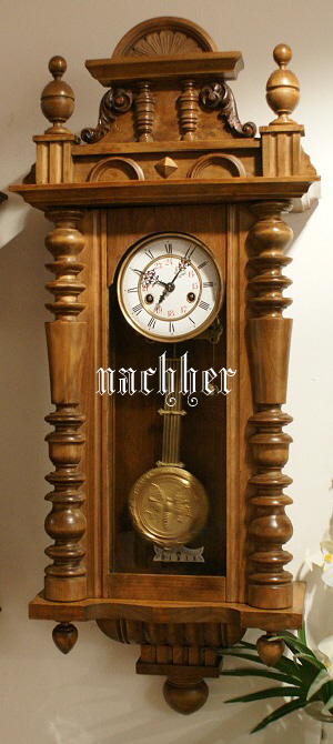Restauration Regulator Gustav Becker nachher Restauration Regulator Gustav Becker nachher